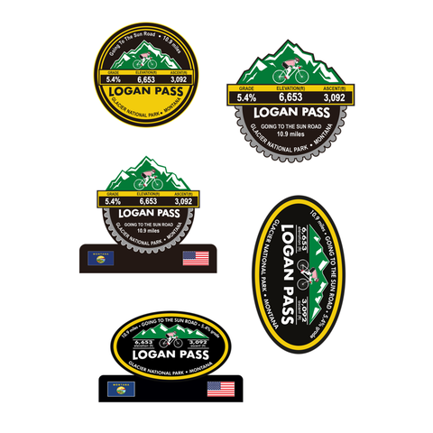 Logan Pass - Glacier National Park, MT Stickers