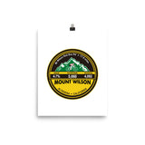 Mount Wilson - Altadena, CA Photo paper poster