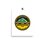 Independence Pass - Aspen, CO Photo paper poster