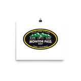 Monitor Pass East - Topaz, CA Photo paper poster