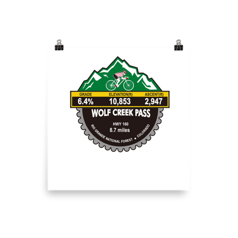 Wolf Creek Pass - Rio Grande National Forest, CO Photo Paper Poster