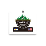 Pikes Peak - Manitou Springs, CO Photo paper poster