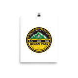 Logan Pass - Glacier National Park, MT Photo paper poster