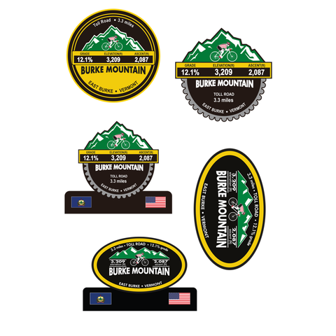 Burke Mountain - East Burke, VT Stickers