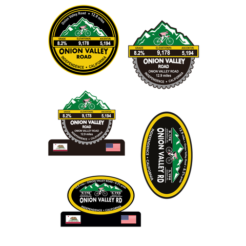 Onion Valley Road - Independence, CA Stickers