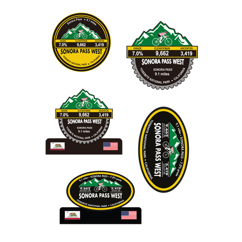 Sonora Pass West - Yosemite National Park, CA Stickers