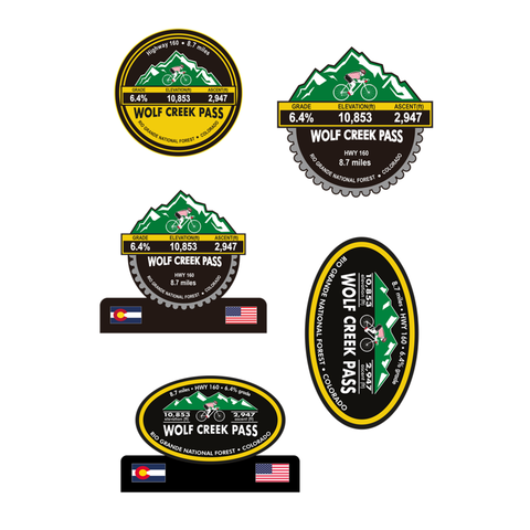 Wolf Creek Pass - Grande National Forest, CO Stickers