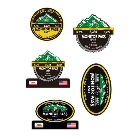 Monitor Pass East - Topaz, CA Stickers