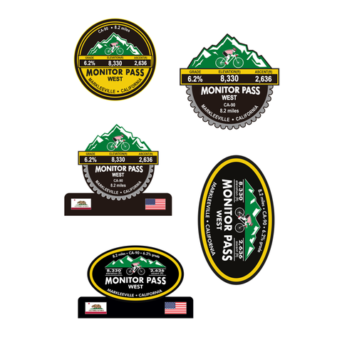 Monitor Pass West - Markleeville, CA Stickers