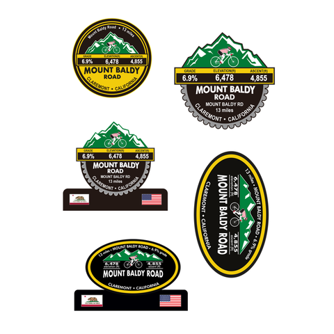Mount Baldy Road - Claremont, CA Stickers