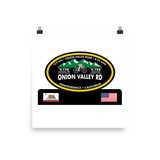 Onion Valley - Independence, CA Photo paper poster