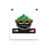 MOUNT EVANS - Idaho Springs, CO  Photo paper poster