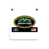 Logan Pass - Glacier National Park, MT Photo paper poster