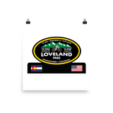 Loveland Pass Highway 6 - Georgetown, CO Photo paper poster