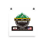 Deathride 2018, CA - Photo paper poster