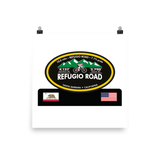 Refugio Road - Santa Barbara, CA Photo Paper Poster