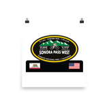 Sonora Pass West - Yosemite National Park, CA Photo Paper Poster