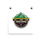 Triple Bypass 2019, CO - Photo Paper Poster