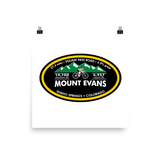 MOUNT EVANS - Idaho Springs, CO  Photo paper poster