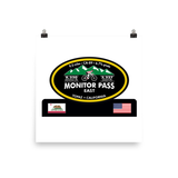 Monitor Pass East - Topaz, CA Photo paper poster
