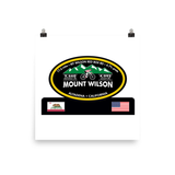 Mount Wilson - Altadena, CA Photo paper poster