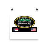 Mount Mitchell - Yancey County, NC Photo paper poster