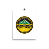 Vail Pass - Vail, CO Photo paper poster