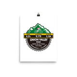 Onion Valley - Independence, CA Photo paper poster
