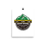 Mount Mitchell - Yancey County, NC Photo paper poster