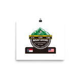 Mount Mitchell - Yancey County, NC Photo paper poster