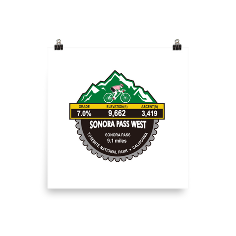 Sonora Pass West - Yosemite National Park, CA Photo Paper Poster
