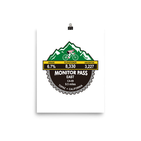 Monitor Pass East - Topaz, CA Photo paper poster