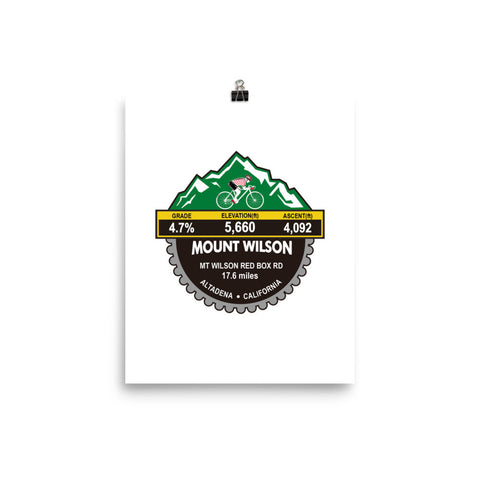 Mount Wilson - Altadena, CA Photo paper poster