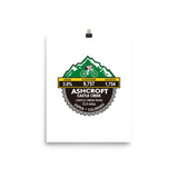 Ashcroft Castle Creek - Aspen, CO Photo paper poster