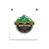 Mount Ashland - Ashland, OR Photo Paper Poster