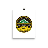 Loveland Pass Highway 6 - Dillon, CO Photo paper poster