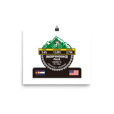 Independence Pass - Leadville, CO Photo paper poster