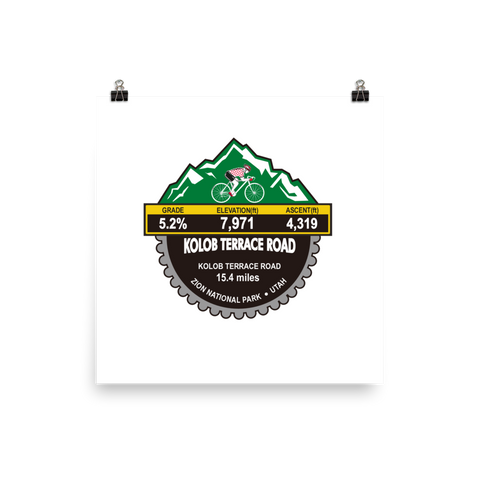 Kolob Terrace Road - Zion National Park, UT Photo Paper Poster