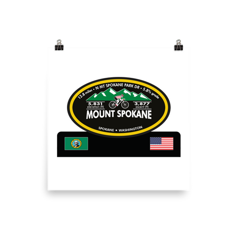 Mount Spokane - Spokane, WA Photo Paper Poster