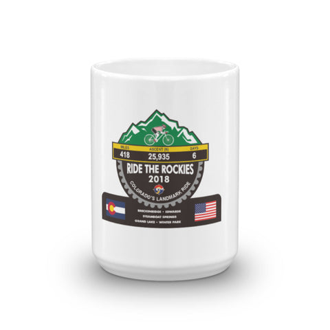Ride The Rockies 2018, CO - Mountain Trophy Mug