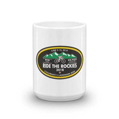 Ride The Rockies 2018, CO - Oval Mug