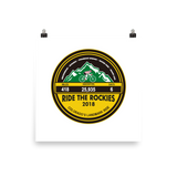 Ride The Rockies 2018, CO  - Poster