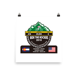 Ride The Rockies 2018, CO  - Poster